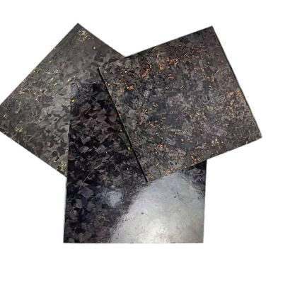 Marmoreffekt geschmiedetes zusammengesetztes Carbonfaserblech mit Kupferpulver und Goldfolie