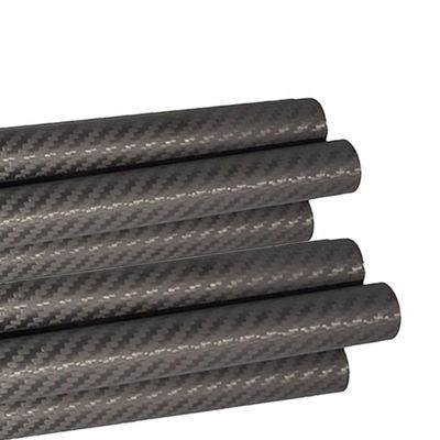 200° Wärmebeständige Kohlenstofffaserstäbe 3k Twill Kurvrohranschlüsse für den Markt