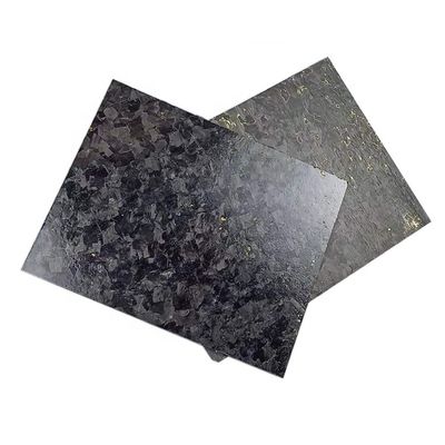 Glanzige/matte Schmiede-Goldfolie, Carbonfaserblech 50% Glanzige Gewebe-Schmiede-Muster
