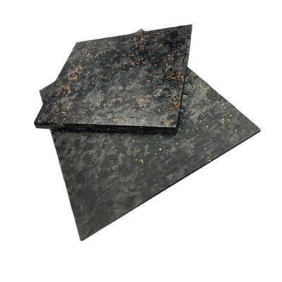 Glanzige/matte Schmiede-Goldfolie, Carbonfaserblech 50% Glanzige Gewebe-Schmiede-Muster