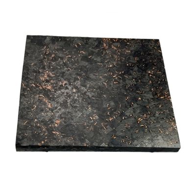 Glanzige/matte Schmiede-Goldfolie, Carbonfaserblech 50% Glanzige Gewebe-Schmiede-Muster