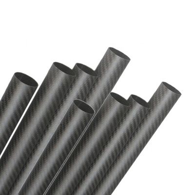 3k Twill Oberfläche hohe Zugfestigkeit Kohlenstofffaserröhre für industrielle Anwendungen