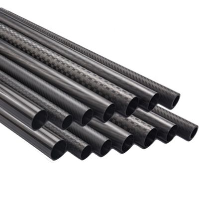 3k Twill Oberfläche hohe Zugfestigkeit Kohlenstofffaserröhre für industrielle Anwendungen