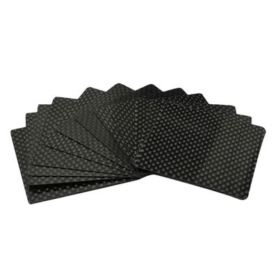 12K-Muster-Thermoplastische Carbonfaser-Blattplatte für Bogenunterstützung in schwarzer Farbe