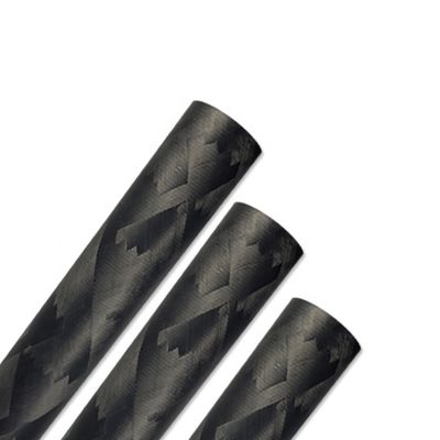 98% C-Gehalt Nichtflüchtige Kohlenstofffaser Hexagonalröhre 25mm 3K Kohlenstoff-Ovalröhre