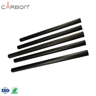 Hohe Festigkeit Schwarze Farbe Tarnung Carbonfaser Tube mit 0,001% N-Gehalt