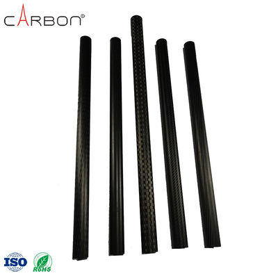 Hohe Festigkeit Schwarze Farbe Tarnung Carbonfaser Tube mit 0,001% N-Gehalt