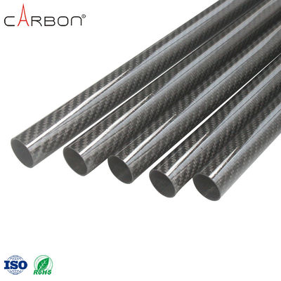 Hohe Festigkeit Schwarze Farbe Tarnung Carbonfaser Tube mit 0,001% N-Gehalt