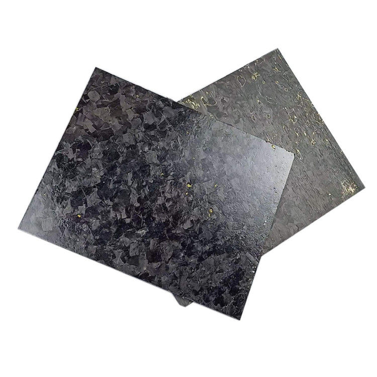 Marmoreffekt geschmiedetes zusammengesetztes Carbonfaserblech mit Kupferpulver und Goldfolie