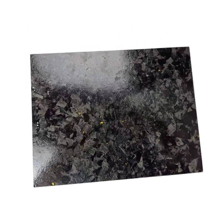 Glanzige/matte Schmiede-Goldfolie, Carbonfaserblech 50% Glanzige Gewebe-Schmiede-Muster