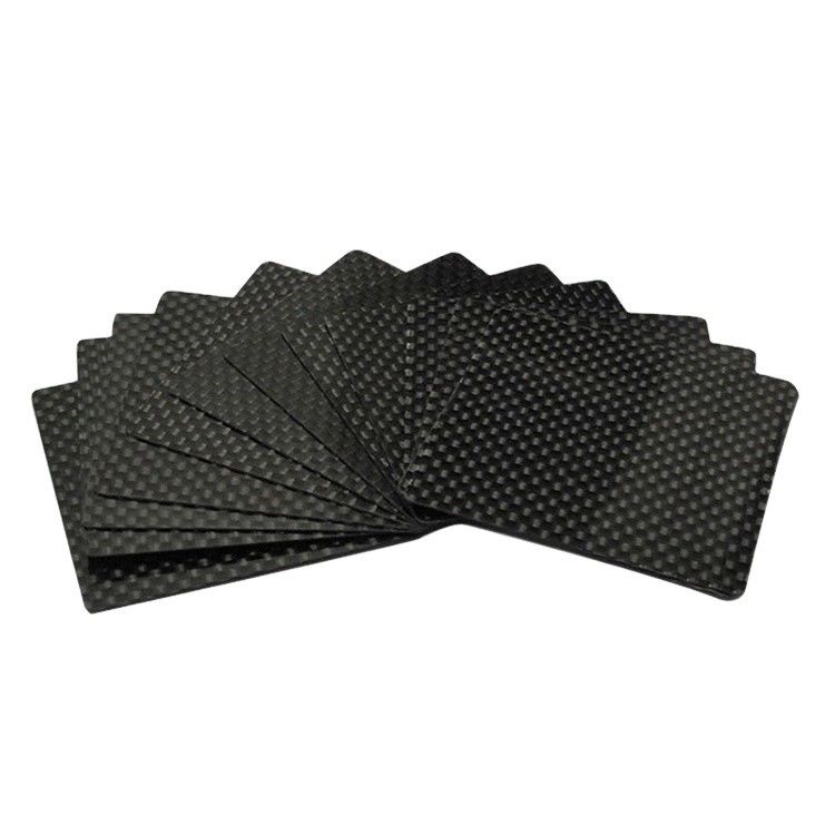 12K-Muster-Thermoplastische Carbonfaser-Blattplatte für Bogenunterstützung in schwarzer Farbe
